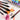 Fuumuui 6pcs Professional Watercolor Brushes with dark bristles and wooden handles, arranged around a watercolor painting of a happy dog, alongside a watercolor palette.