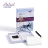 Fuumuui × John Kimbley-Henry ACEO Watercolor Paper Set, showing 20 cold-pressed 300gsm cards, brush & magnet.