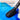 Squirrel Hair Watercolor Brush with exceptional color carrying capacity applying blue pigment to textured cold press paper. This professional mop brush provides smooth, even color application for artists.