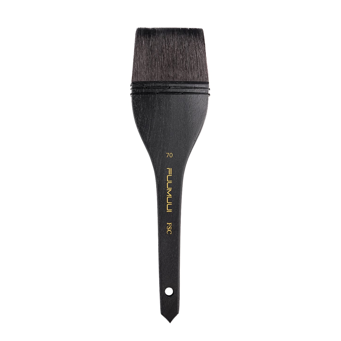 Fuumuui 5pcs Squirrel Hair Hake Brushes Flat Watercolor Brushes
