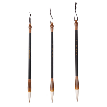 Fuumuui professional calligraphy brush set of 3 for watercolor and ink painting