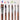 Professional watercolor brush set including Fuumuui squirrel hair mop size 4, Kolinsky sable round sizes 6 and 8, size 3/4 flat, size 3/8 dagger, and size 10 liner for professional artist botanical painting.