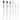 Fuumuui 6pcs Pinceaux aquarelle professionnels avec des manches blanches de différentes tailles