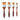 Fuumuui Ensemble de pinceaux plats polyvalents 4 pièces (20/30/40/50 mm) avec poils synthétiques de qualité supérieure et manches en bois.