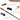 Fuumuui Pinceau plat professionnel en nylon pour peinture acrylique avec manche en bois et virole en cuivre.