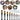 Fuumuui Ensemble de 9 pinceaux plats professionnels en nylon pour peinture acrylique de différentes tailles, idéal pour l'aquarelle, la peinture à l'huile, la gouache, l'acrylique, la peinture sur visage, la peinture sur roches, la tempera, l'artisanat et les projets d'art DIY, présentant diverses applications d'œuvres d'art.