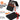 Fuumuui 14pcs professional nylon hair acrylic brush set with various brush types, an extra orange palette knife, and a black portable zippered case, tied with a red ribbon, perfect as a gift.