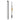 Fuumuui dual-ended Travel Watercolor Brush featuring a Size 1 Detail Brush and Size 10 Round Brush with black Synthetic Nylon hair in a metallic silver and gold Travel Pocket Brush case for professional artists.