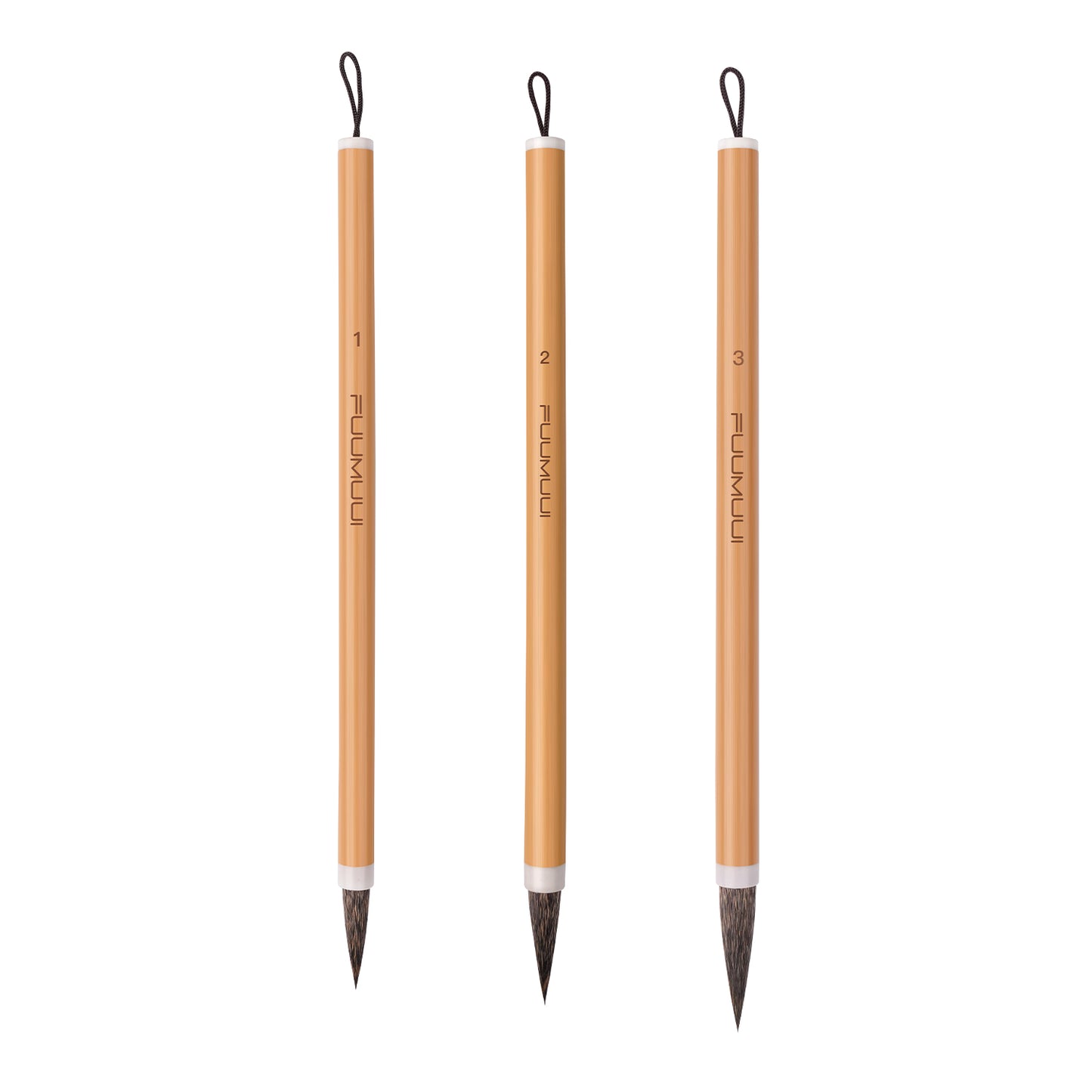 Fuumuui professional calligraphy brushes, handmade using high quality animal hair