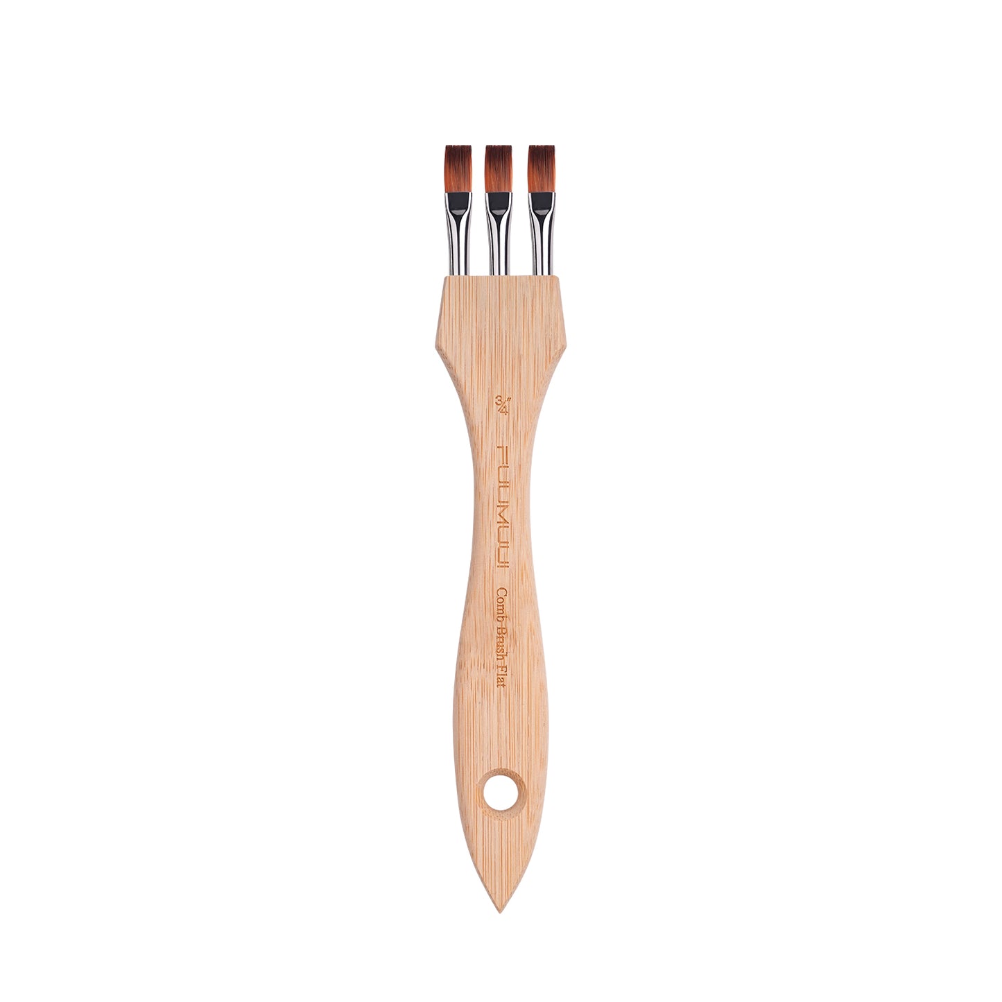 Fuumuui Multi-Head Nylon Bristle Tip Round Comb Brush – Designed for Special Effects and Creative Textures, Suitable for Watercolor, Acrylic, Gouache Painting