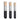 Fuumuui 3-piece Natural Bristle Oil Paint Brush and Acrylic Paint Brush set for professional artists and beginners. Includes sizes 5/8", 1/2", and 3/8" with short matte black handles and silver ferrules.