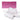 Fuumuui airtight paint palette tray in metallic pink, shown both closed and open, revealing 28 empty wells and foldable mixing trays for watercolor, gouache, and acrylic art supplies.