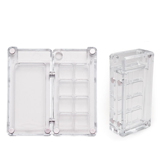 Fuumuui Watercolor Paint Box, Portable travel Paint Tray Box, Water Color, Gouache, Acrylic Paint Mini Empty Box Palettes