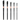 Fuumuui 5pcs professional squirrel hair watercolor brushes with angled tips, black handles, and copper ferrules.