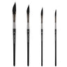 Fuumuui 4pcs Professional Nylon Hair Watercolor Brushes sizes 16, 12, 8, 4