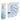 Fuumuui 26 Colors Solid Watercolor Paint Set with a light blue folding travel palette. Portable watercolor kit for beginners and professional artists sketching outside or painting indoors.