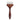 Fuumuui 1 5/8" Comb Brush Round with seven synthetic nylon tips for multi-line texture. Professional artist brush for watercolor, acrylic, and oil paint featuring a durable dark wood handle.