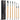 Fuumuui 6Pcs Professional Squirrel Sable Hair Bamboo Paint Brushes with Dagger, Flat, Round, Detail tips for Watercolor, Acrylic, Gouache Painting, shown with premium black packaging.