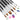 Fuumuui 7pcs Professional Sable Watercolor Brushes set, showcasing various brush shapes and sizes creating delicate watercolor strokes and effects.