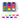 Fuumuui 9-color fluorescent watercolor powder set in clear, travel-friendly cases, showcasing high water solubility for illustration and journaling art supplies.
