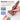 Fuumuui 5/8" Comb Brush with synthetic nylon bristles for acrylic and oil paint. Professional artist multi-tip brush for creating vibrant multi-colored strokes and unique textures with new painting techniques.