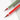 Two Kolinsky Sable Chinese Calligraphy Brushes with red and green handles resting on textured 100% cotton cold press watercolor paper. Professional detail watercolor brushes for artists.