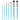 Fuumuui 7pcs professional face and acrylic painting brush set with teal handles. Includes detail, liner, cat's tongue, round, flat, and angle brushes for artists.