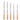 Fuumuui 5pcs long liner brush set with numbered wooden handles and fine brown bristles.