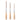 Fuumuui 3pcs long liner brush set including fine detail sizes 1, 3, 5 with natural wooden handles.
