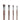 Fournitures d'art Fuumuui: Ensemble de 4 pinceaux plats en poils de blaireau avec manches en bois marron pour la peinture acrylique et à l'huile, présenté comme un ensemble complet.