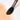 Professional squirrel hair watercolor brush with a wire-bound ferrule applying orange pigment to 100% cotton cold press paper. Large round mop brush for watercolor paint, ideal for professional artists.