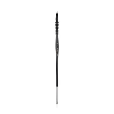 Fuumuui professional squirrel hair mop watercolor brush size 2 with black handle and silver ferrule.