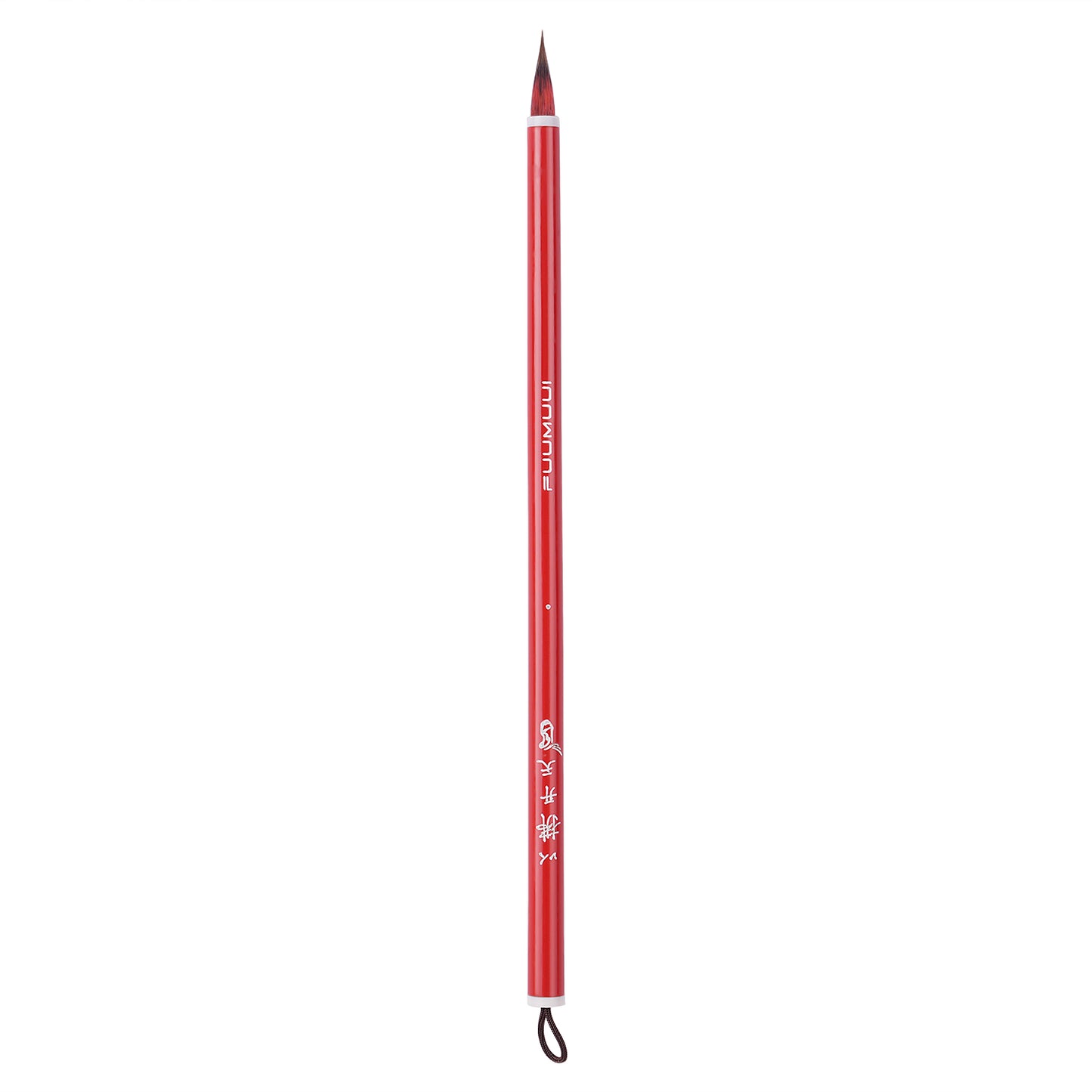 FUUMUUI Handcrafted Red Goat Hair Watercolor Brush (Red / Green Handle) – Excellent Absorption & Flow