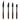 Fuumuui 4pcs Squirrel Hair Pinstriping Brush Set for high performance striping control, featuring two Dagger Striper brushes, one Oval brush, and one Flat brush.
