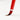 Kolinsky Sable Watercolor Brush with a red handle touching white cold press watercolor paper. Detail brush for professional artists and beginners painting fine lines with watercolor or gouache.