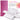 Fuumuui Airtight Paint Palette Tray, a white 28-well empty palette for watercolor, gouache, and acrylic paints, shown open with foldable mixing trays and a pink lid.
