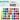 Fuumuui 50-color portable watercolor set with brushes, water brush pen, and sponge, featuring a versatile range of cool, warm, neutral, and vibrant art shades for painting anywhere.
