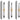 Fuumuui Art Supplies: 3-piece set of small, dual-tip silver travel watercolor brushes with premium synthetic squirrel hair. Features 6 versatile brush tip styles including Round, Dagger, Cat's Tongue, Detail, and Flat for fine art painting.