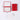 Boîte de palette de peinture portable en plastique rouge Fuumuui Art Supplies avec couvercle, ouverte pour révéler 24 godets d'aquarelle vides.