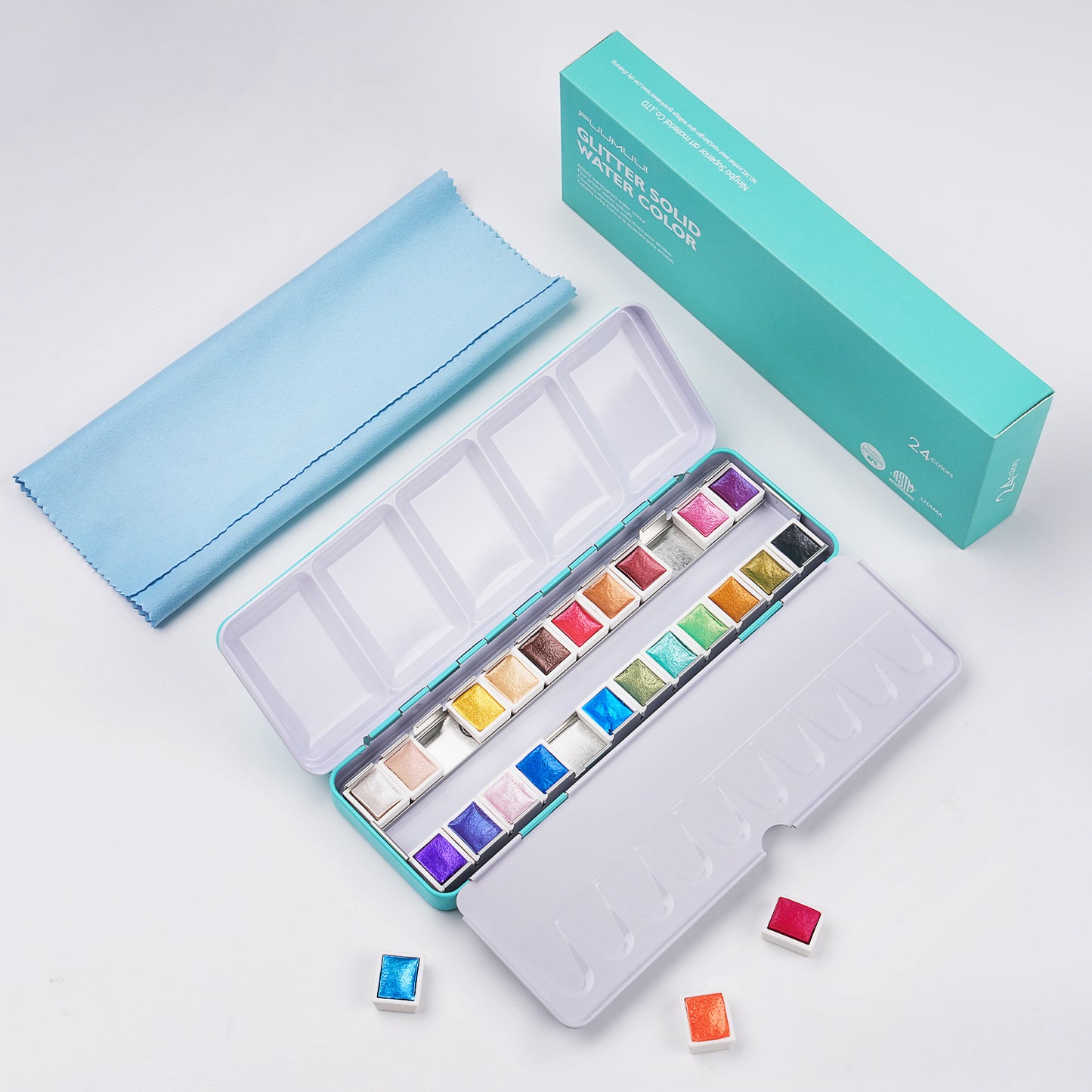 Fuumuui 24-Color Watercolor Paint Set
