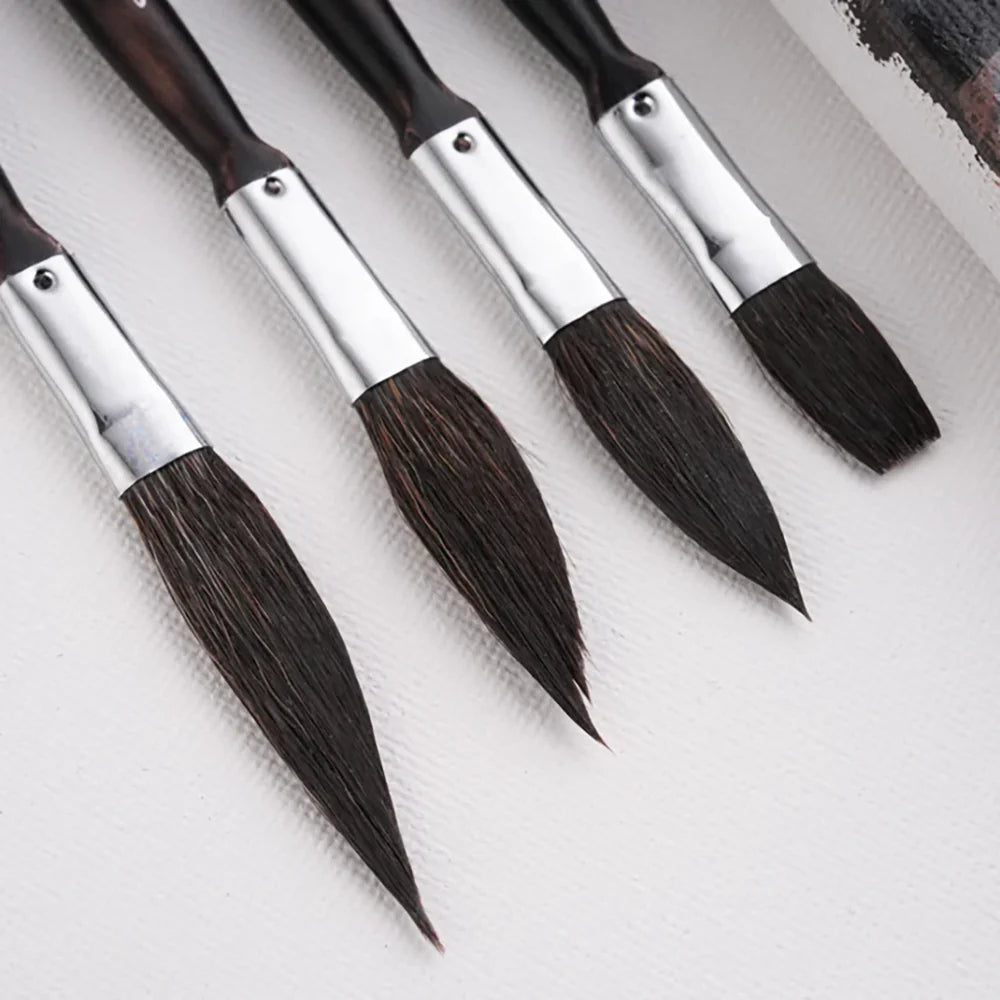 Fuumuui 4pcs Squirrel Hair Pinstriping Brush Set – High Performance Striping Control