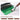 Pinceau plat en poils de blaireau de fournitures d'art Fuumuui avec manche en bois de bouleau marron peignant un trait d'acrylique vert, mettant en valeur l'excellente élasticité de ses poils naturels et une coloration uniforme pour la peinture acrylique et à l'huile.