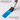 Fuumuui Art Supplies 20mm flat animal hair brush with premium squirrel bristles and a wooden handle painting a vibrant blue stroke. Part of the 4pcs set (20/30/40/50mm), showcasing excellent elasticity and water retention for smooth color application.