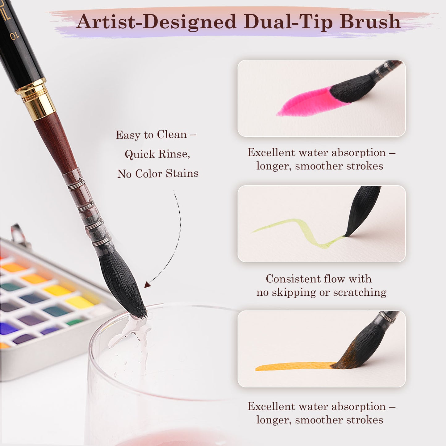 Fuumuui x Svetlin Sofroniev Limited Edition Dual-Tip Travel Brush – 200 Units Only