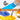 Pinceau d'artiste synthétique en nylon de haute qualité Fuumuui peignant en bleu sur une toile, avec un pinceau mélangeant de la peinture jaune et un couteau à palette visible sur la palette.