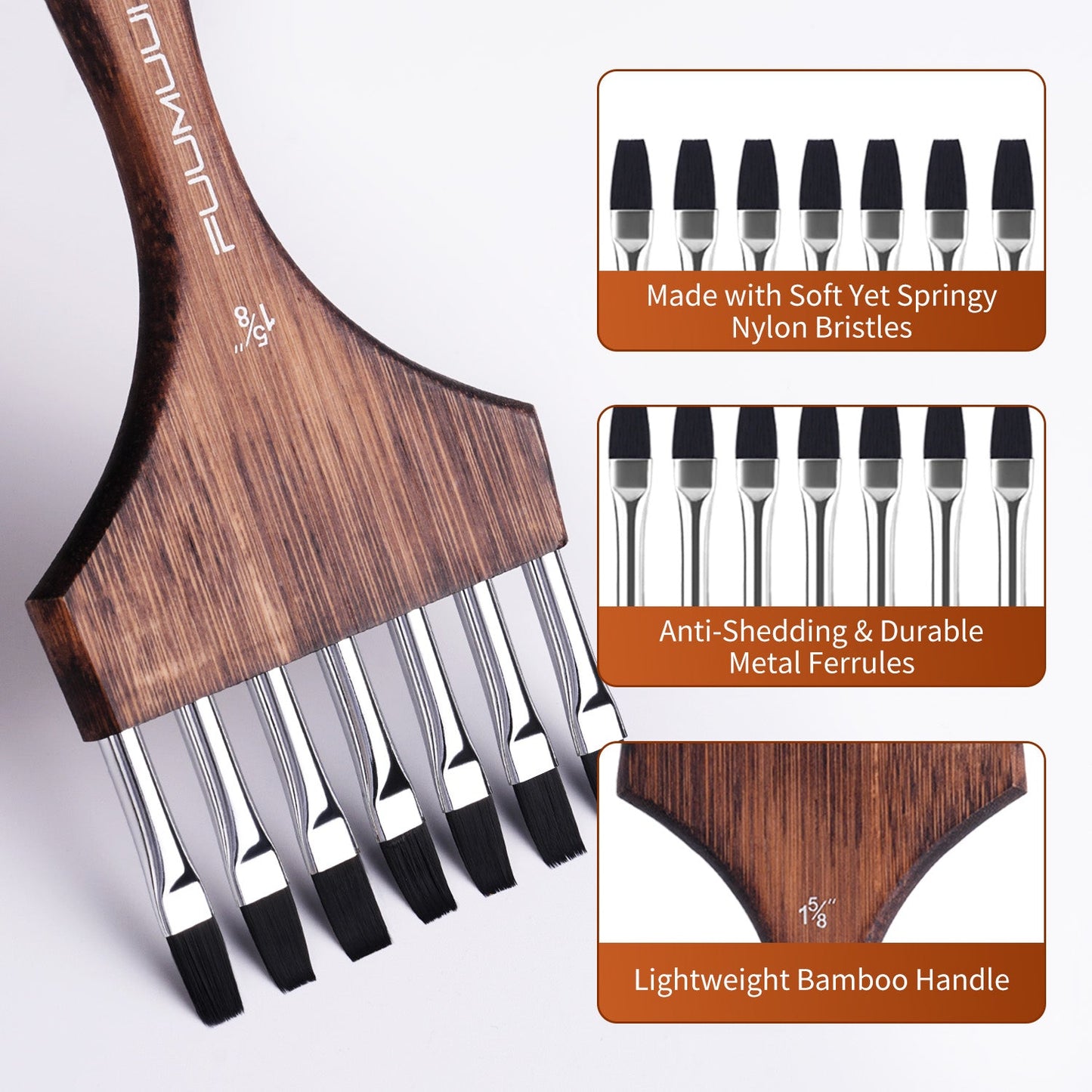 Fuumuui Multi-Head Nylon Comb Brush – Your Ideal Tool for Textures and Special Effects
