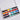 Professional 24 color watercolor paint set in a white plastic travel palette with high-pigment pans for professional artists and beginners.
