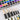 Ensemble de 6 pinceaux aquarelle professionnels Fuumuui avec pointes en poils naturels, manches blancs et viroles noires, positionnés à côté d'une palette de peinture aquarelle vibrante.