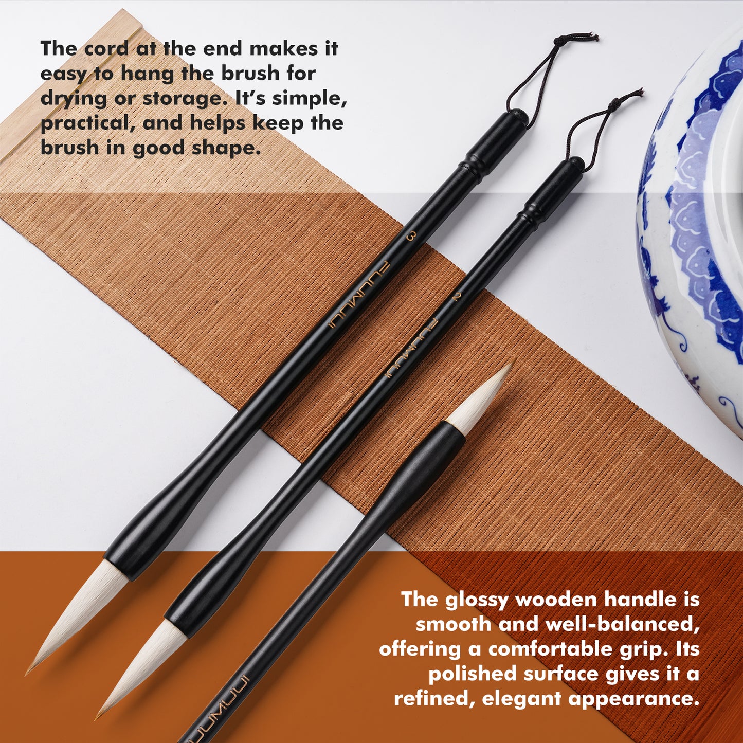Fuumuui professional calligraphy brush for watercolor, ink painting
