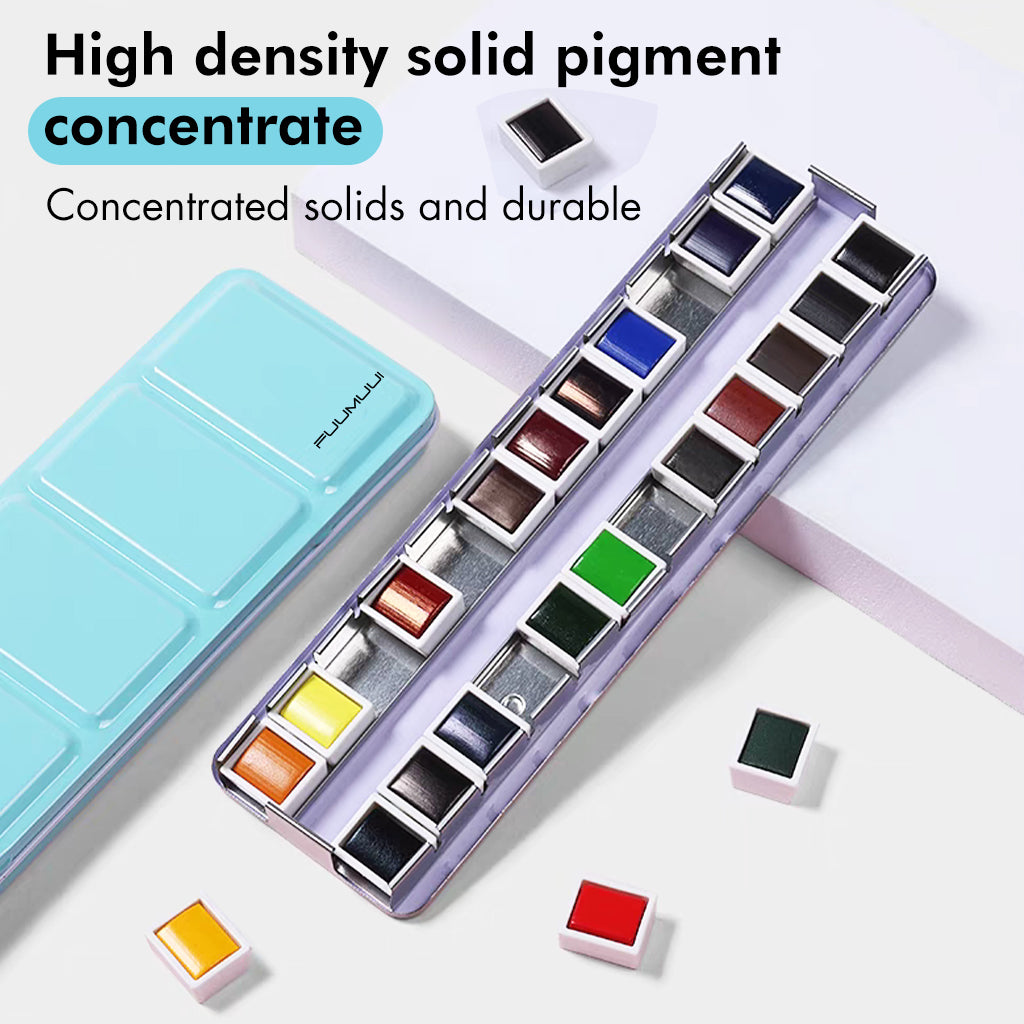 Fuumuui 24-Color Watercolor Paint Set